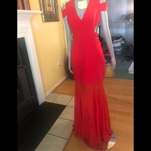 Red floor length BGBG gown
